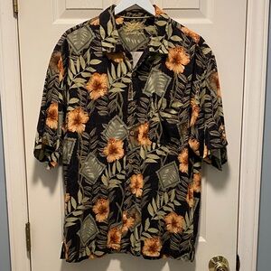Eagle Dry Goods Silk Hawaiian Print Aloha Shirt EUC